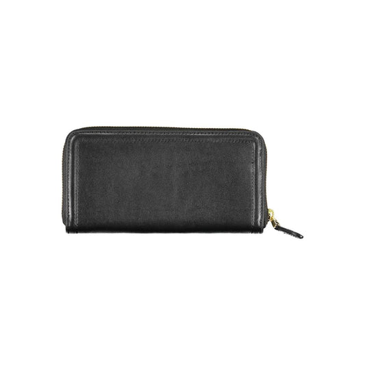 Black Polyurethane Women Wallet