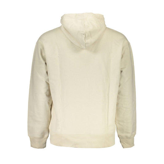 Beige Cotton Mens Sweatshirt