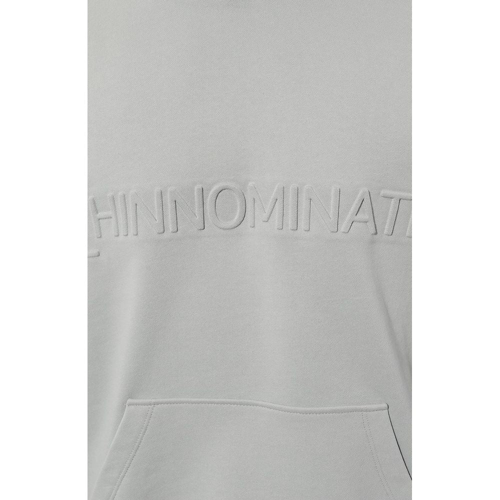 Gray Cotton Men Hoodie
