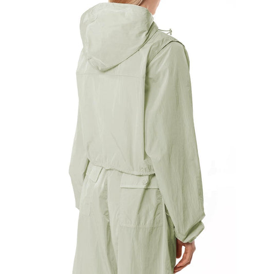 Green Nylon Jackets & Coat