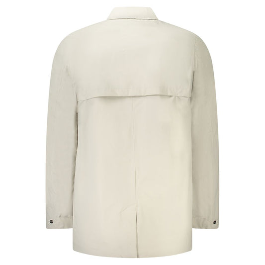Beige Polyamide Men Jacket