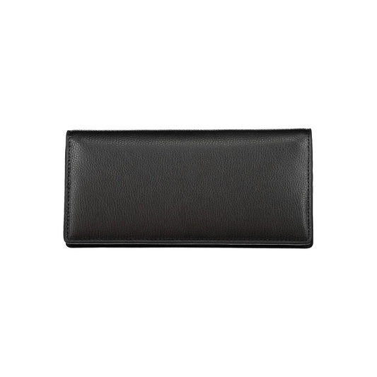 Black Polyurethane Women Wallet