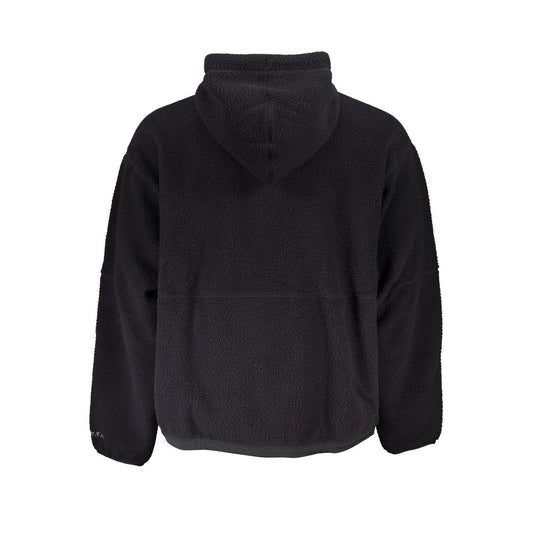 Black Polyester Men's Sweatshirt
