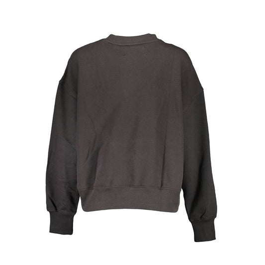 Black Cotton Women Sweater