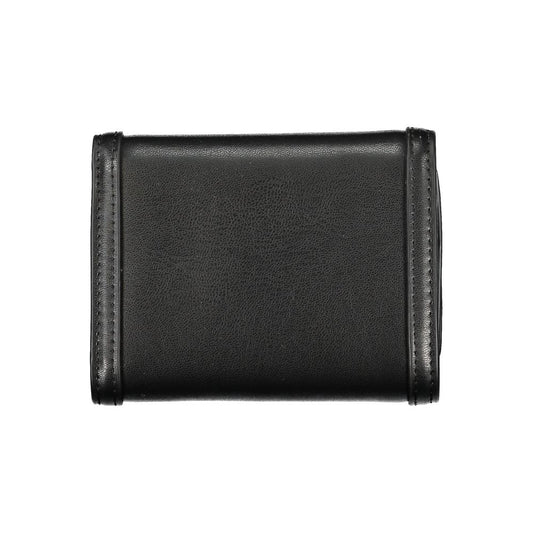 Black Polyurethane Women Wallet