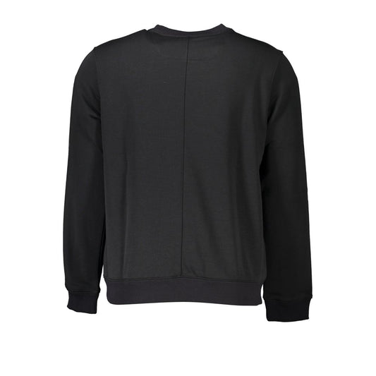 Black Polyester Men's Sweatshirt