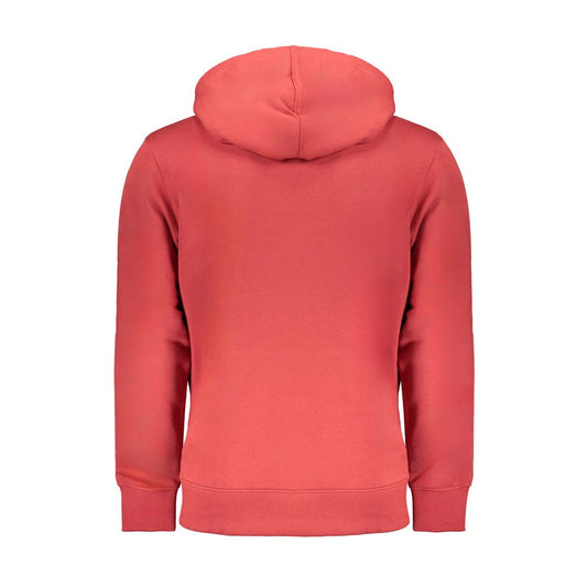 Red Cotton Men Sweatshirt