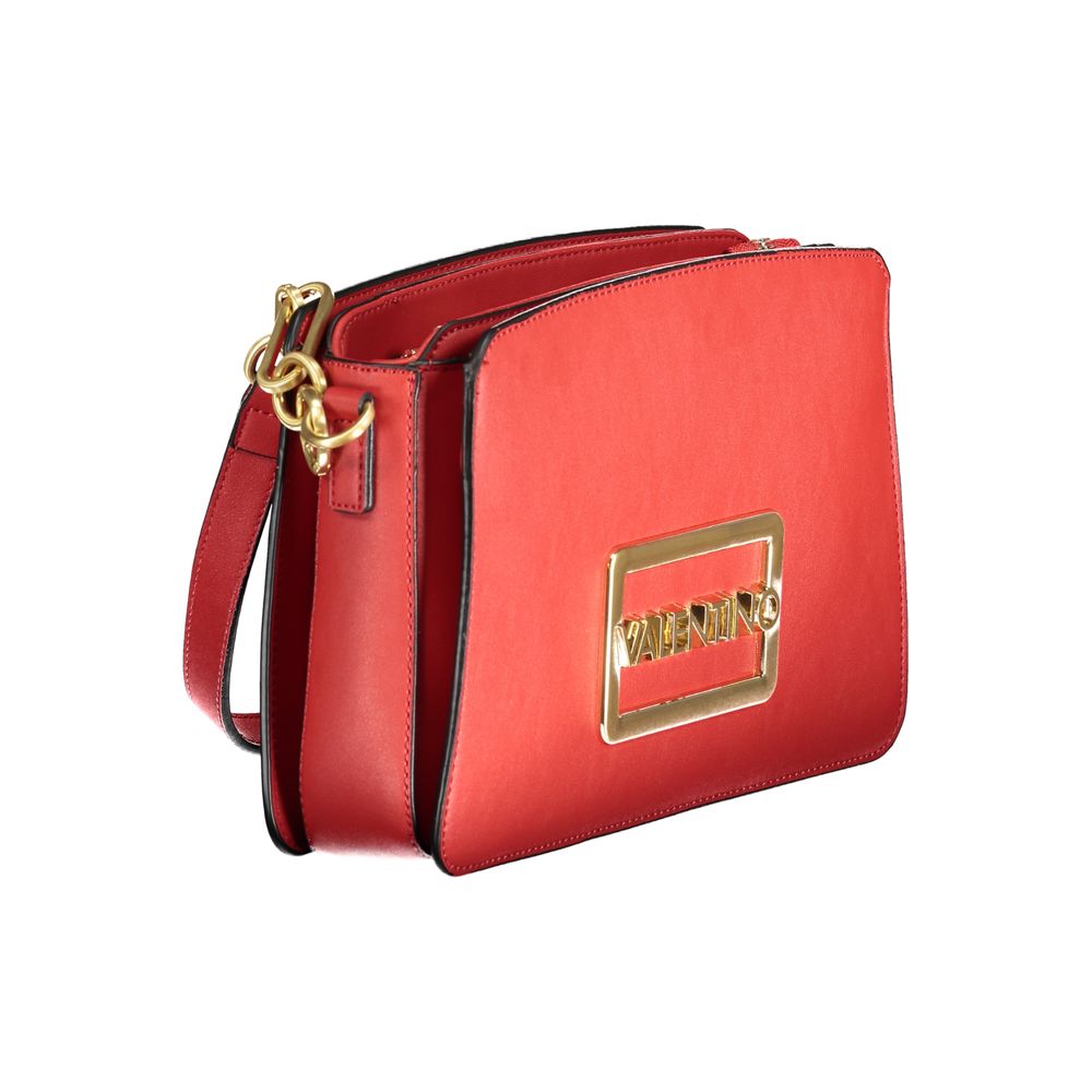 Rosso Poliuretano Women's Bag with Adjustable Shoulder Strap