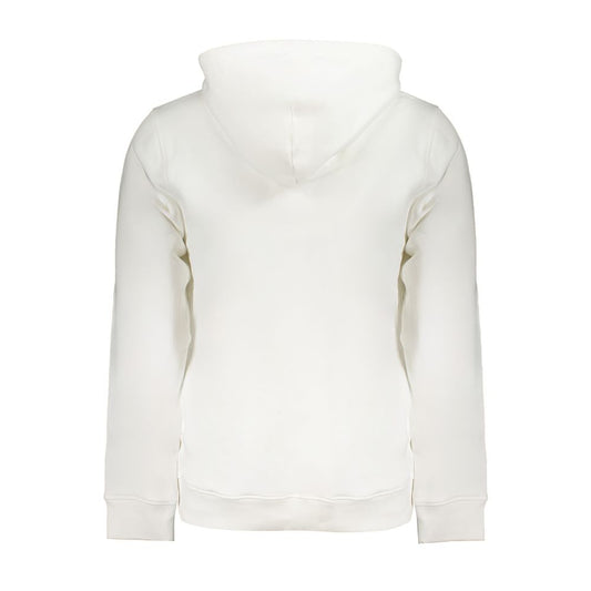 White Cotton Men's Sweatshirt Hoodie