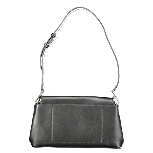 Nero Polyurethane Women Shoulder Bag