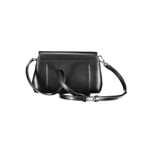 Black Polyester Women Handbag