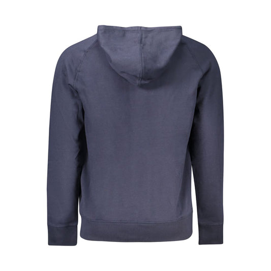 Blue Cotton Men Sweater