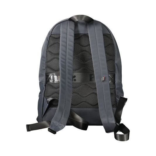 Blue Polyester Men's Backpack