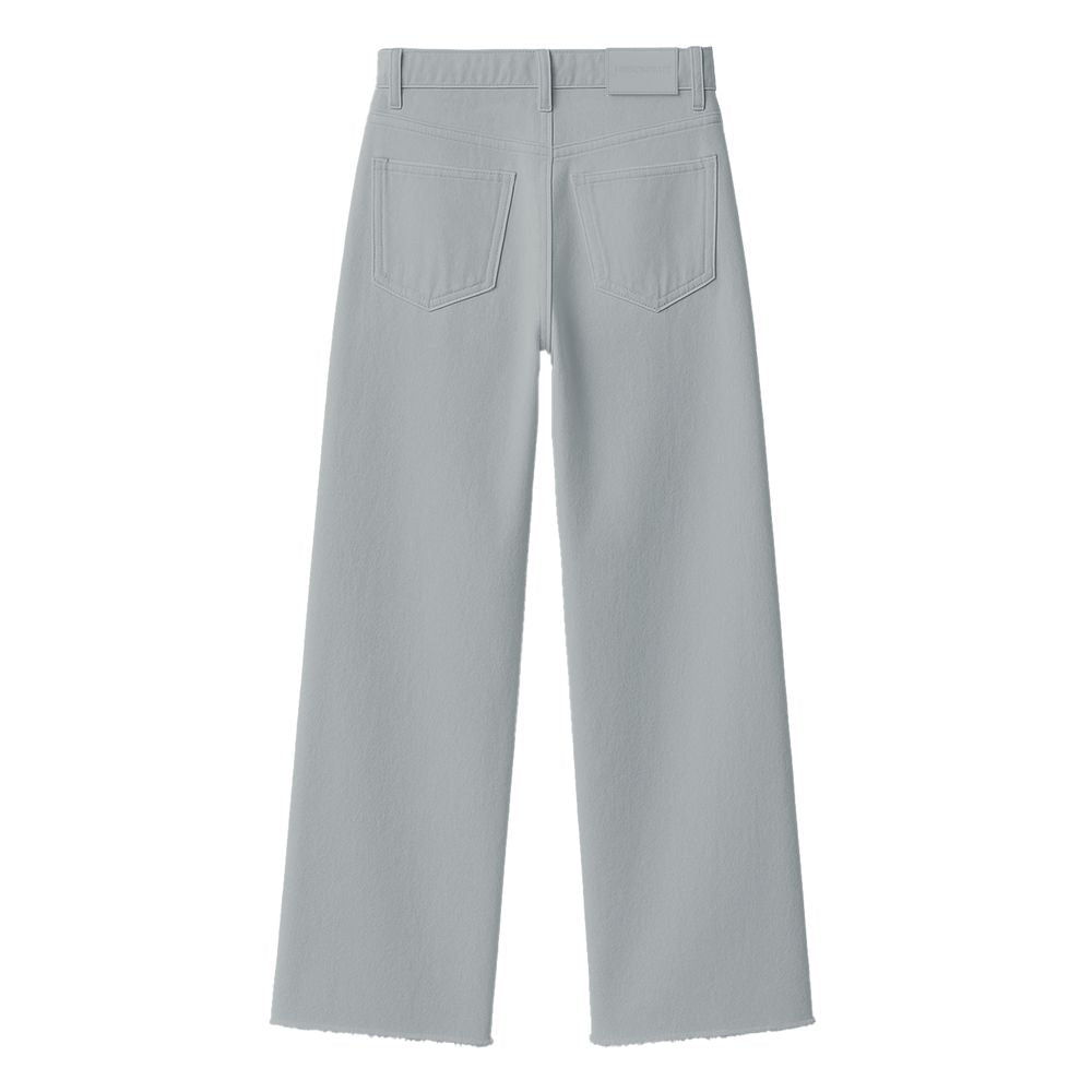 Gray Cotton Women Jeans