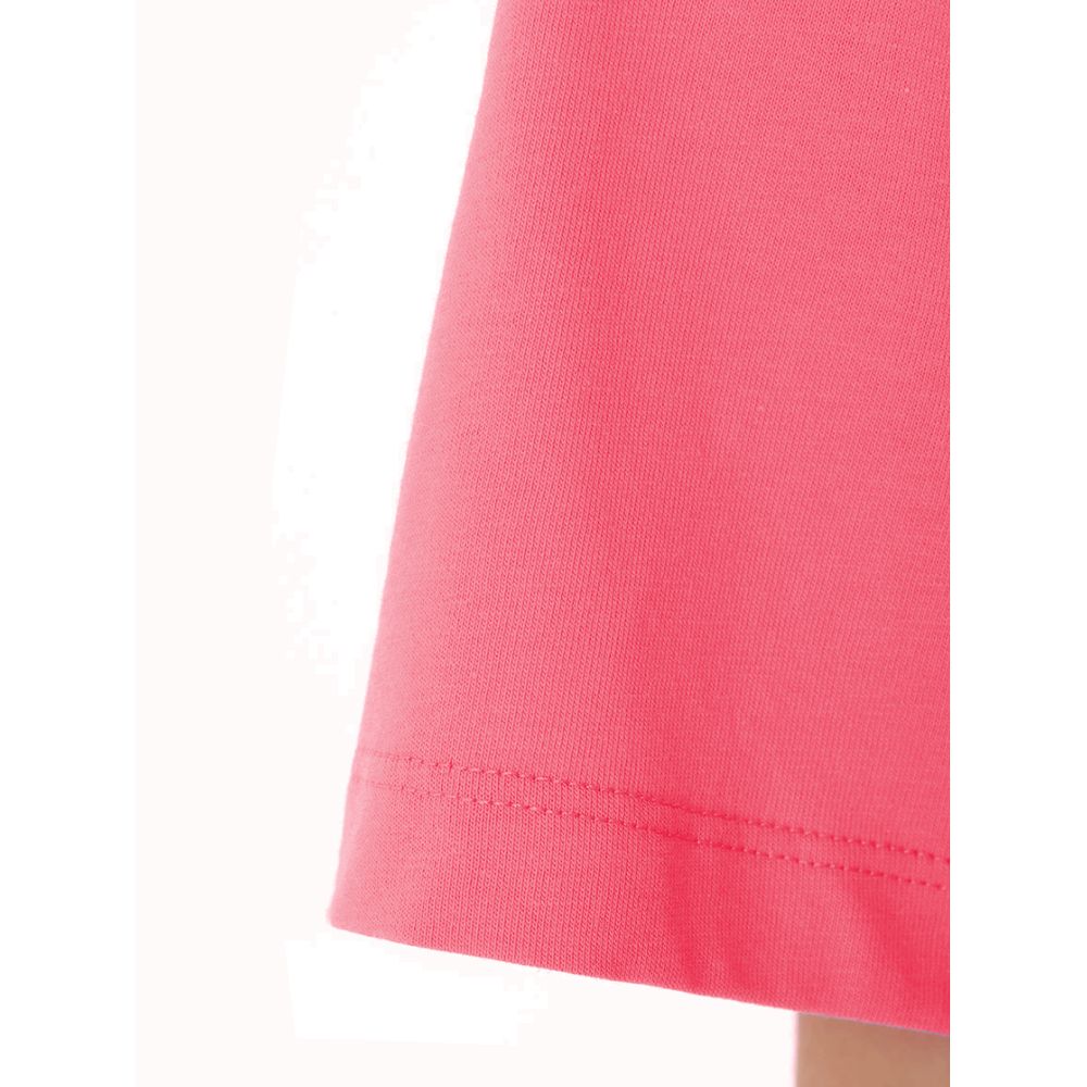 Pink Cotton Women T-Shirt