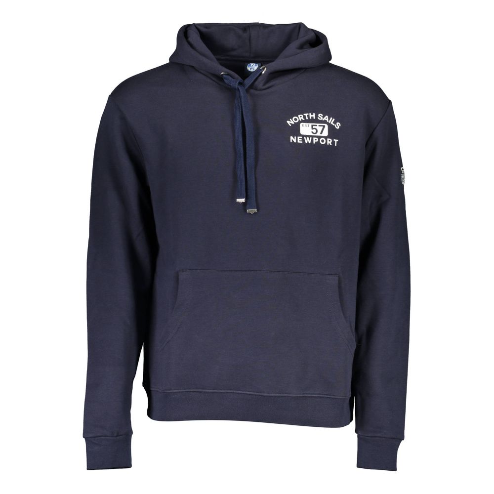 Blue Cotton Men Sweater