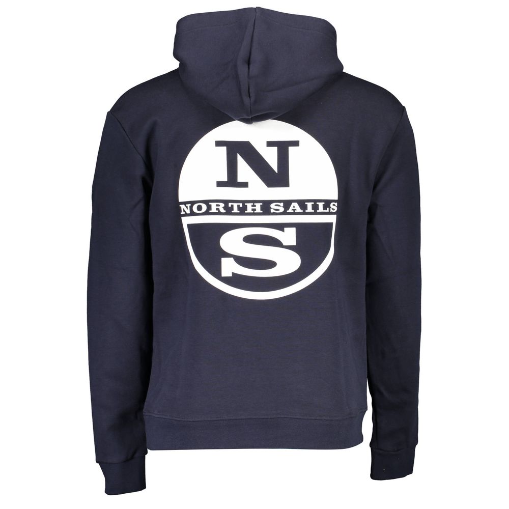 Blue Cotton Men Sweater