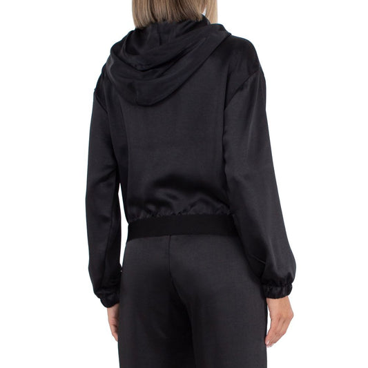 Black Polyester Women Jacket