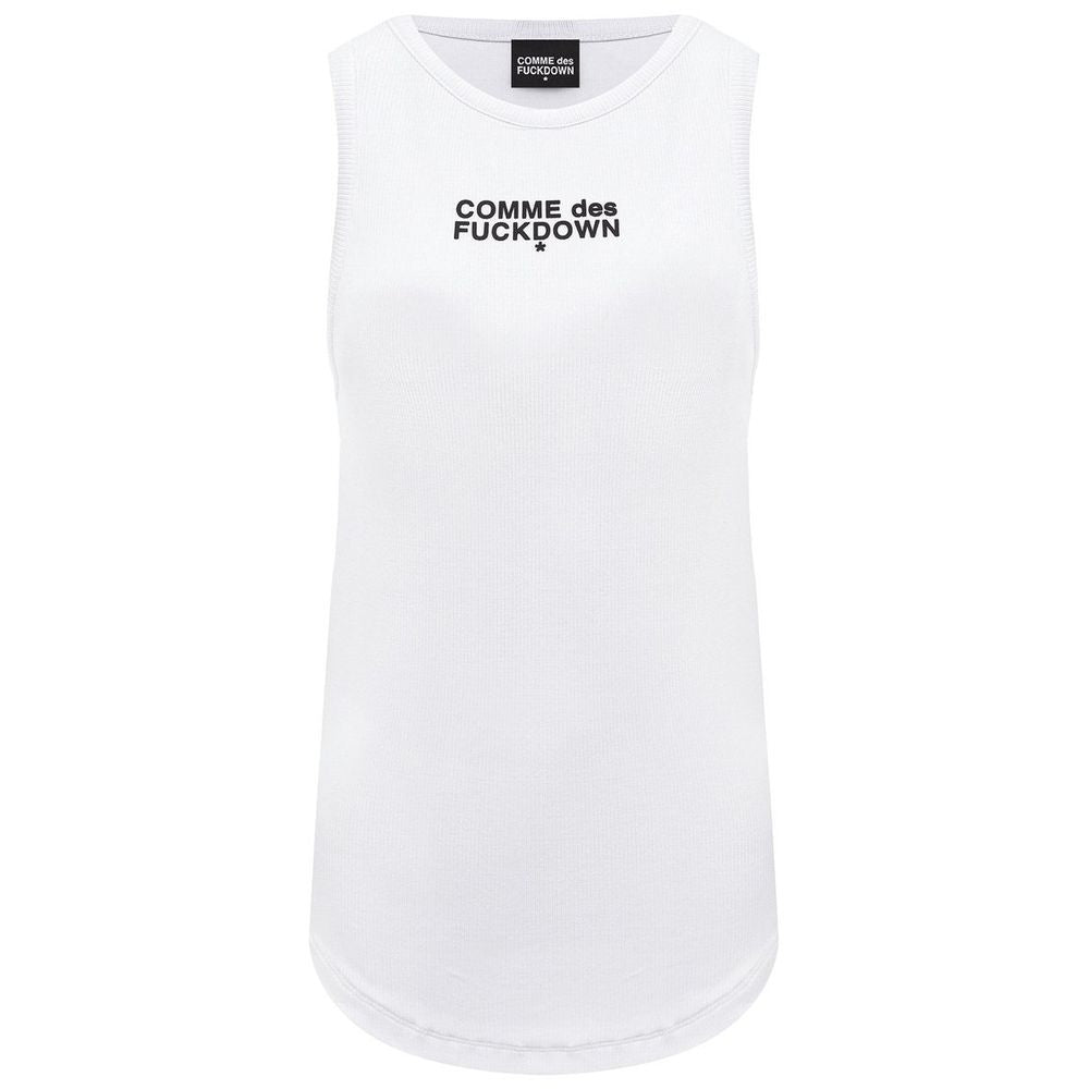 White Cotton Women Top