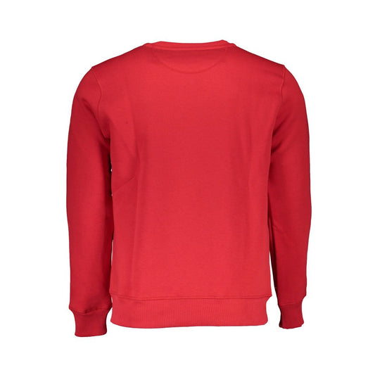 Red Cotton Men Sweater