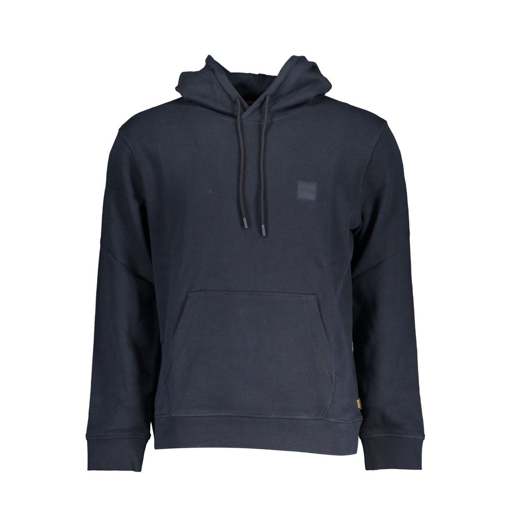Blue Cotton Men Sweater