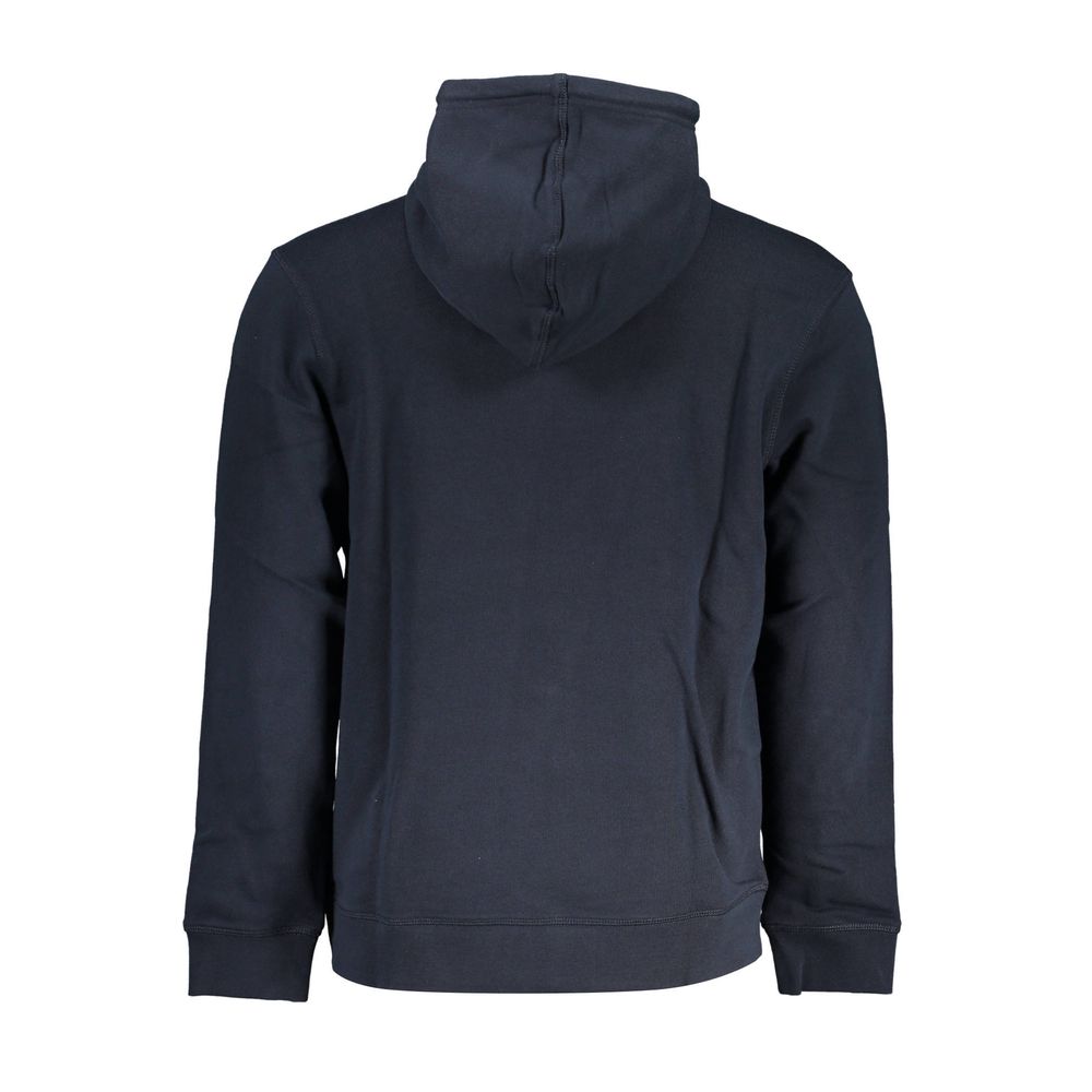 Blue Cotton Men Sweater