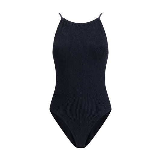 Black Polyamide One-Piece Swimsuit
