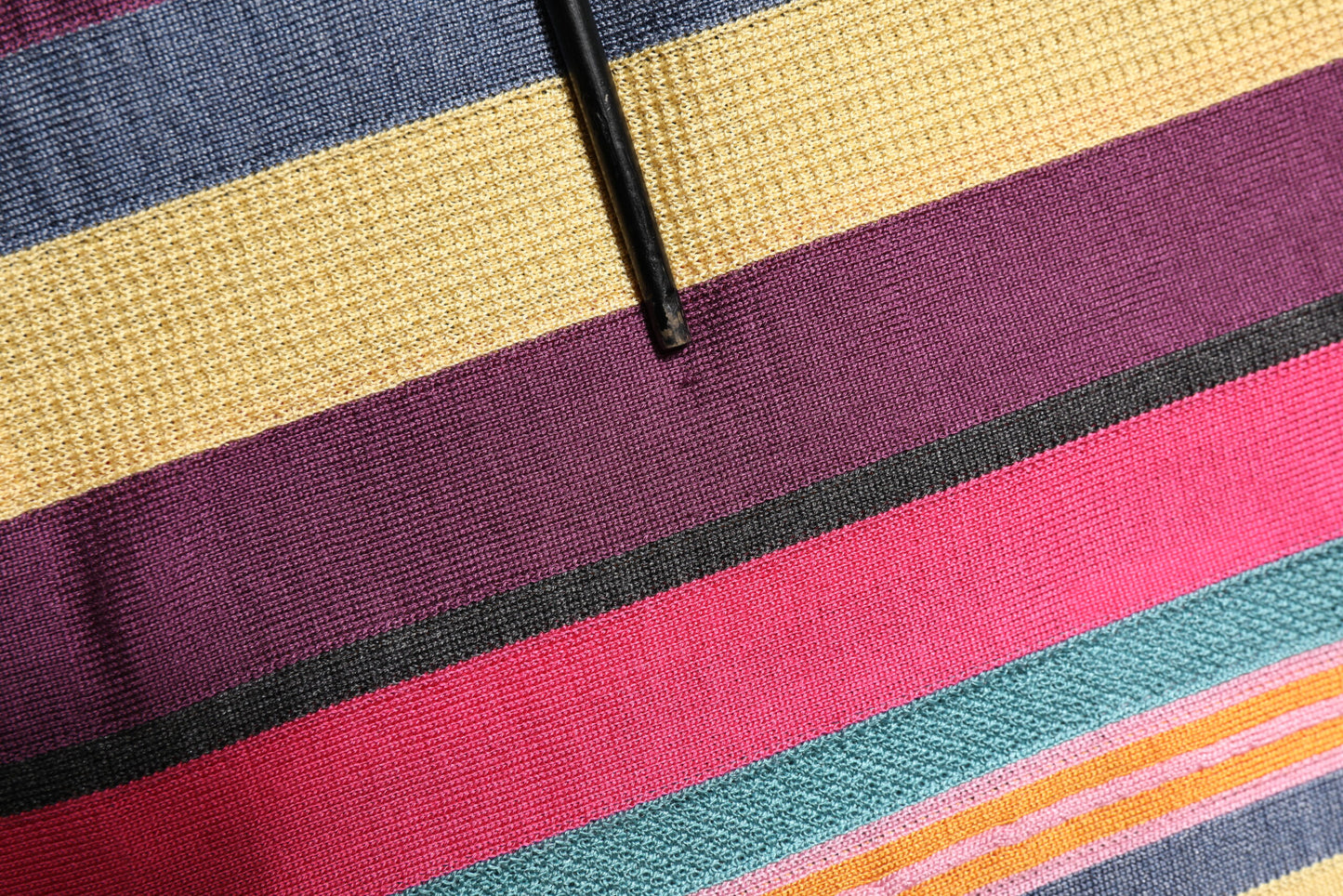 Multicolor Stripes Collared Men Polo T-shirt