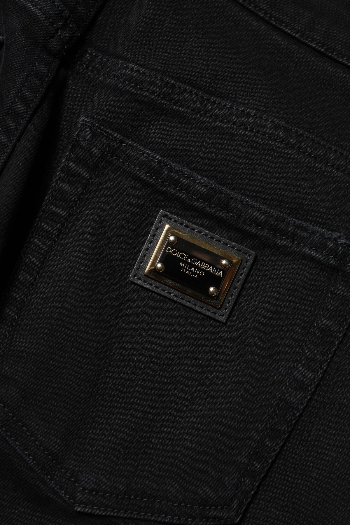 Black Boyfriend Cotton Flared Denim Jeans
