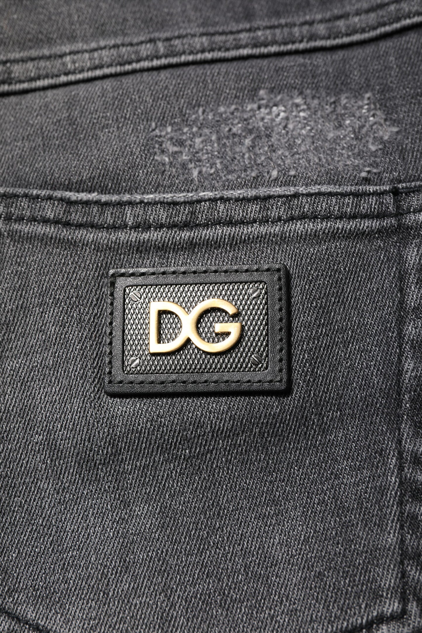 Dark Gray AUDREY Cotton Skinny Denim Jeans