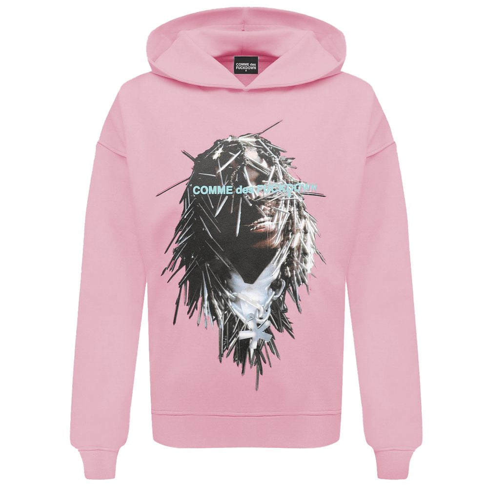Pink Cotton Men Sweater