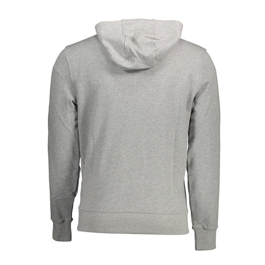 "Gray Cotton Men Sweatshirt"
