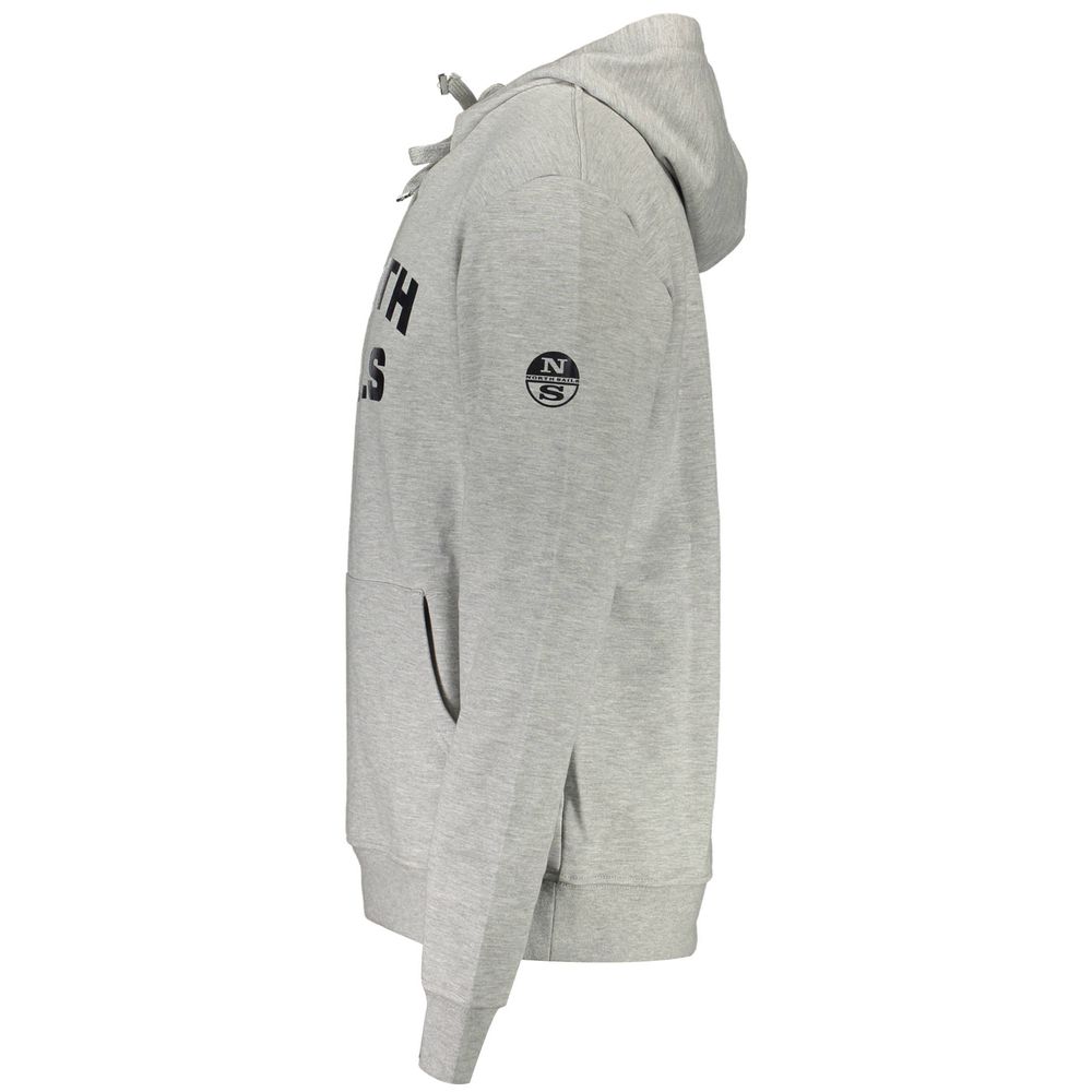 Gray Cotton Men Sweater