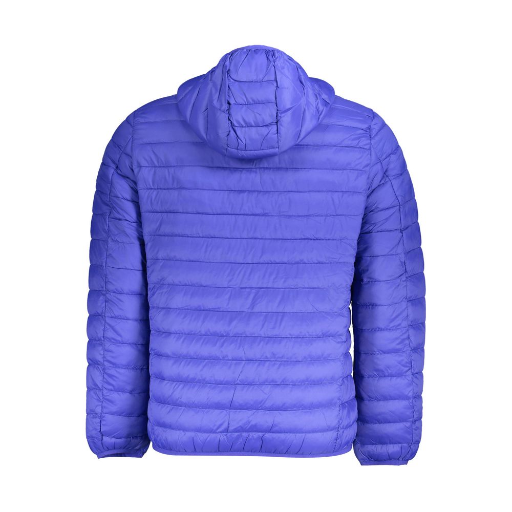 Blue Polyamide Men Jacket