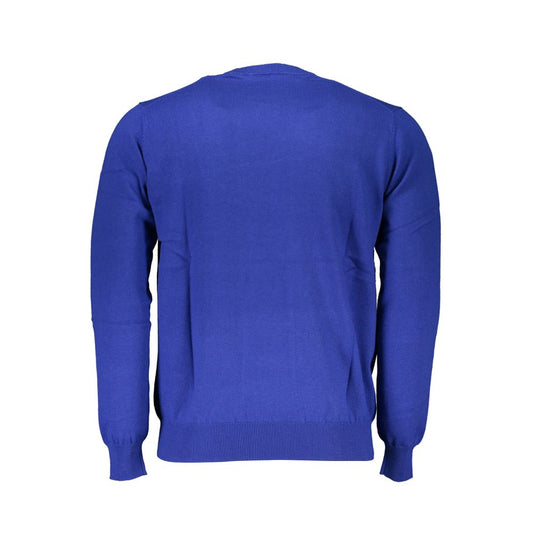 Blue Cotton Men's Sweater