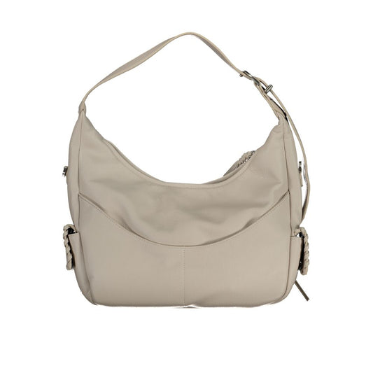 White Polyurethane Women Handbag