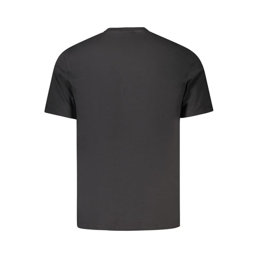 Black Cotton Men T-Shirt
