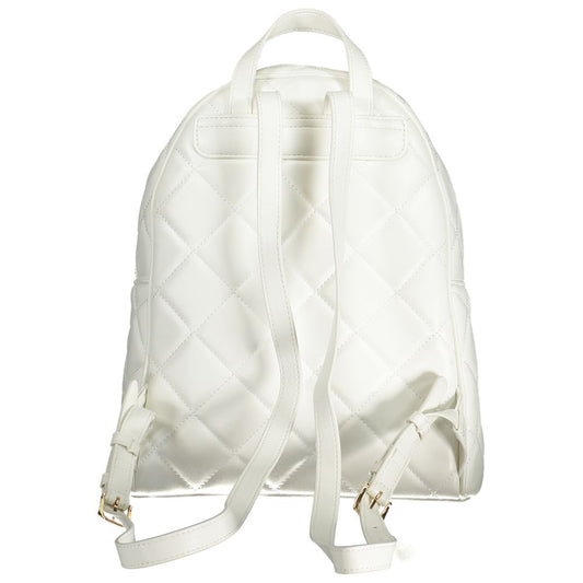 Bianco Polyurethane Women Backpack