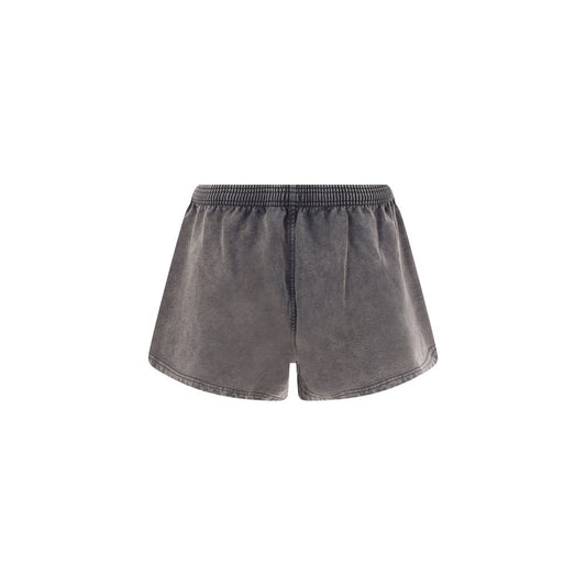 Gray Cotton Bermuda Shorts