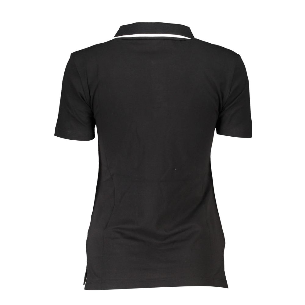 Black Cotton Women's Polo