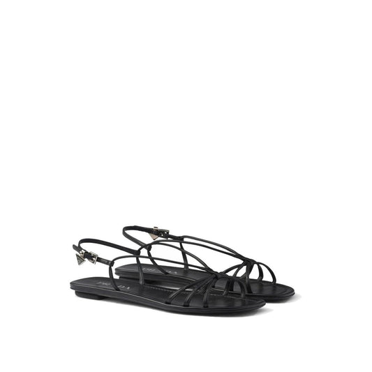 Black Calfskin Sandals