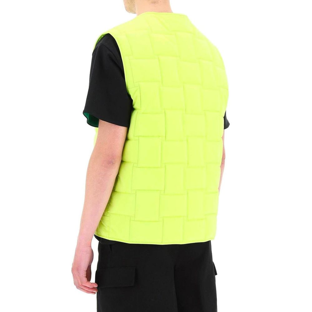 Green Polyamide Sleveless Jacket