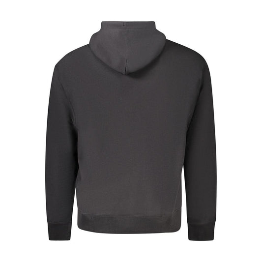 Black Cotton Men's Sweatshirt