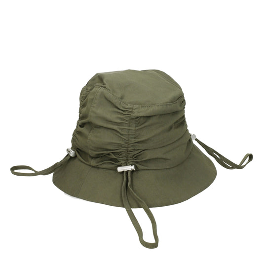 Green Cotton Bucket Hat