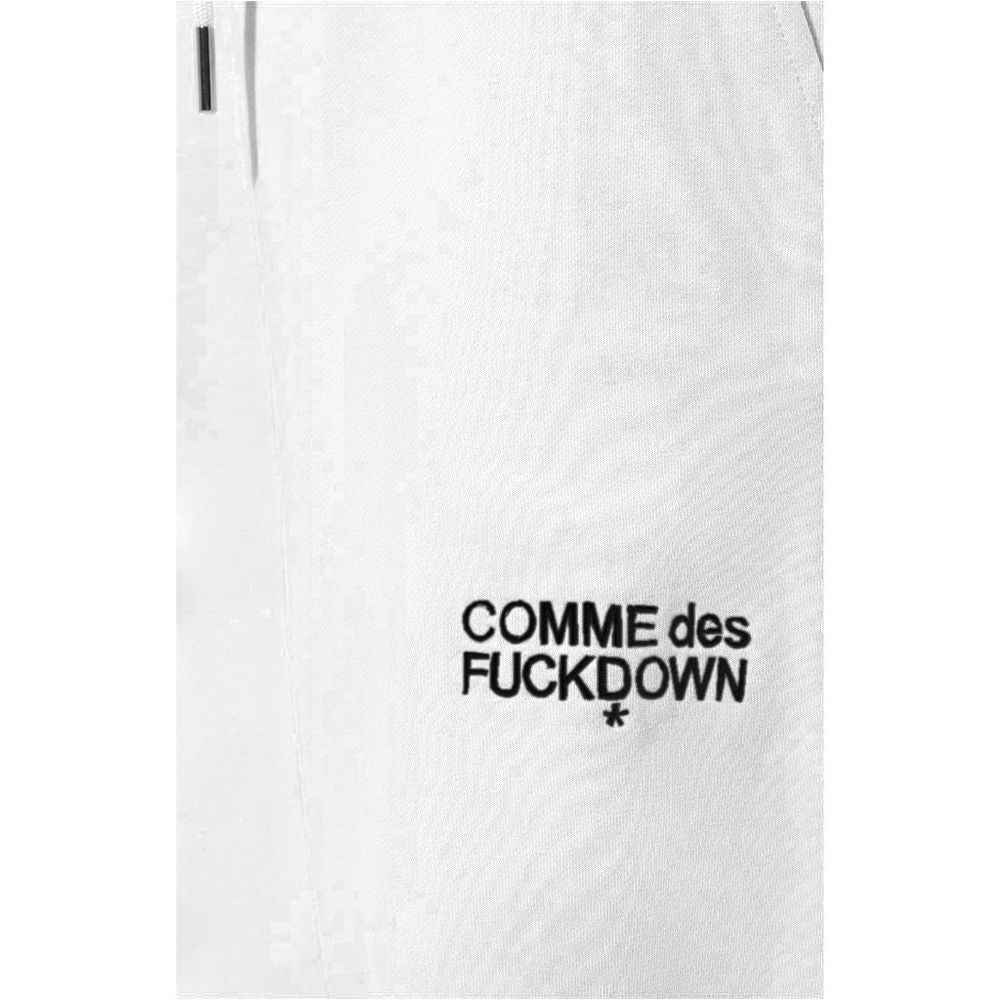 White Cotton Women Sweatpant