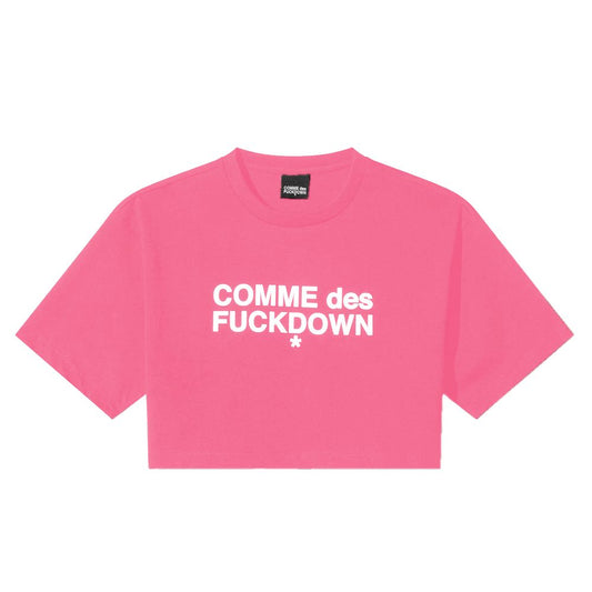 Fuchsia Cotton Women T-Shirt