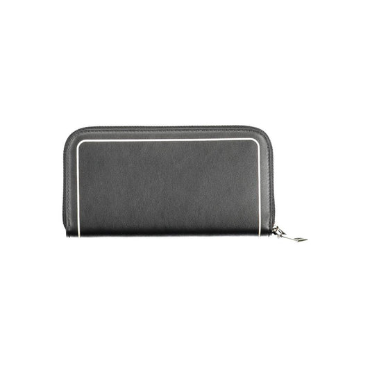 Nero Poliuretano Women Wallet
