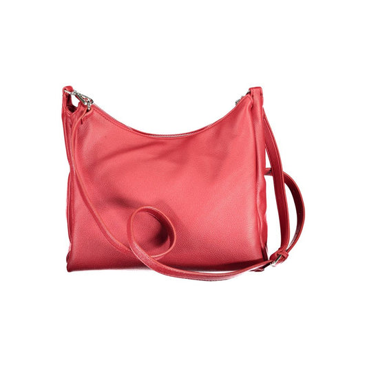 Rosso Polyurethane Women Handbag