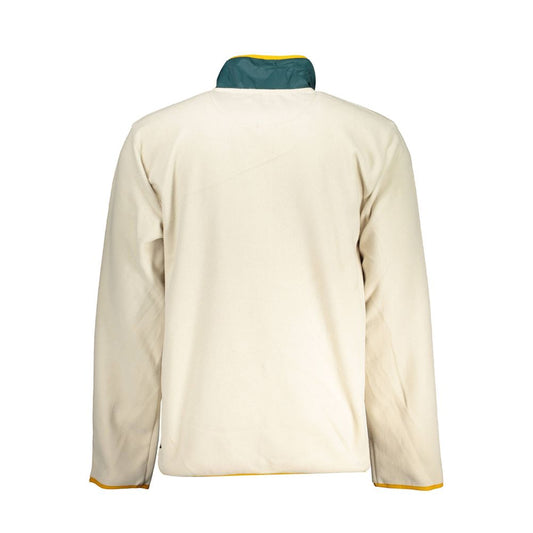 Beige Polyester Men Sweatshirt
