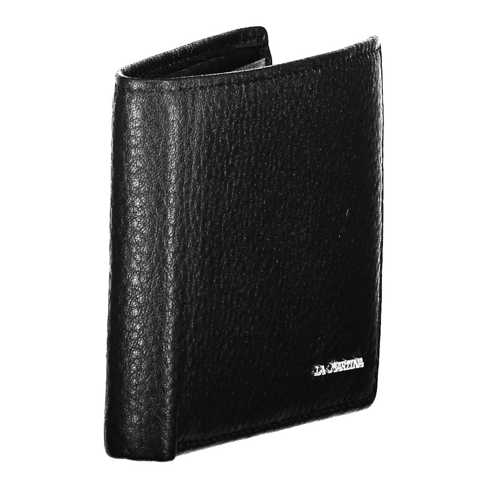 Black Leather Men's Wallet Holder